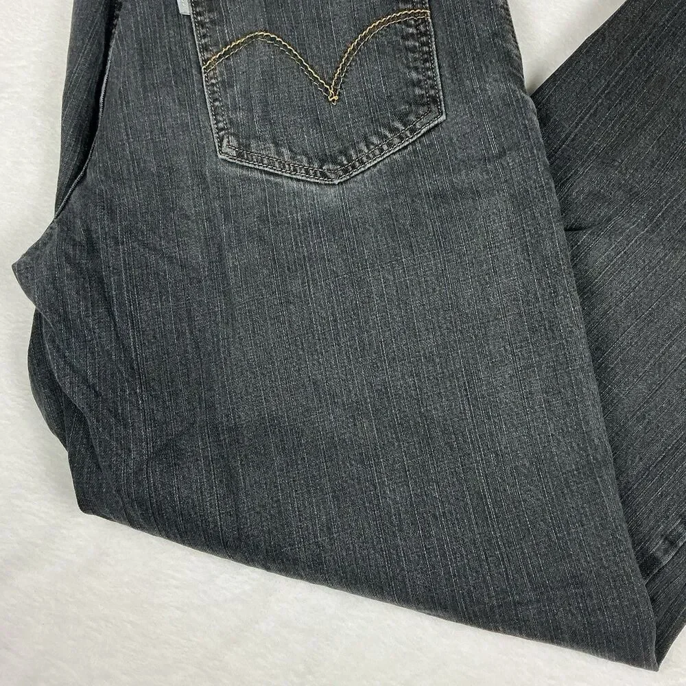 Levi’s SilverTab Baggy Jeans Men’s 36x30 Gray Baggy Y2K Skater Distressed Hem